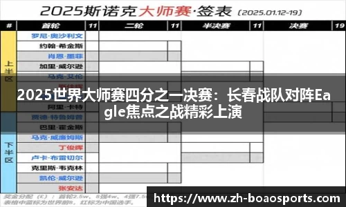 2025世界大师赛四分之一决赛:长春战队对阵Eagle焦点之战精彩上演